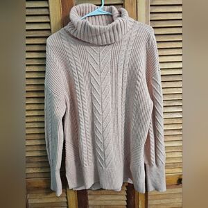 Elie Tahari Soft Pink Turtleneck Sweater